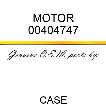 MOTOR 00404747