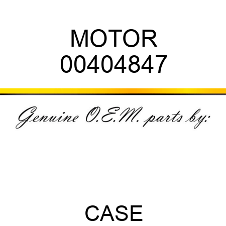 MOTOR 00404847