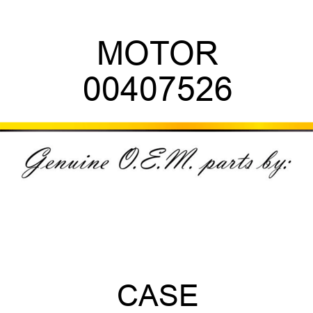 MOTOR 00407526