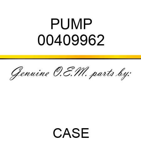 PUMP 00409962