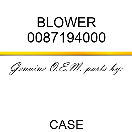 BLOWER 0087194000