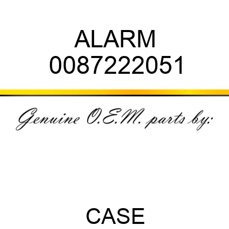 ALARM 0087222051