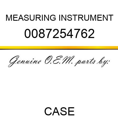 MEASURING INSTRUMENT 0087254762