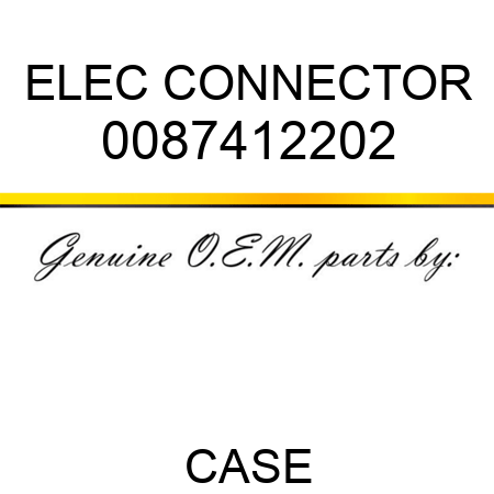 ELEC CONNECTOR 0087412202