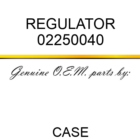 REGULATOR 02250040