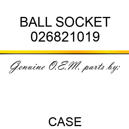 BALL SOCKET 026821019