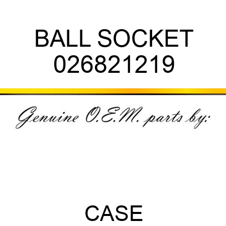 BALL SOCKET 026821219
