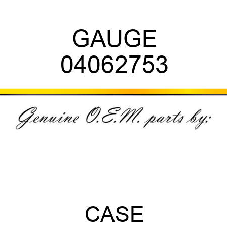 GAUGE 04062753