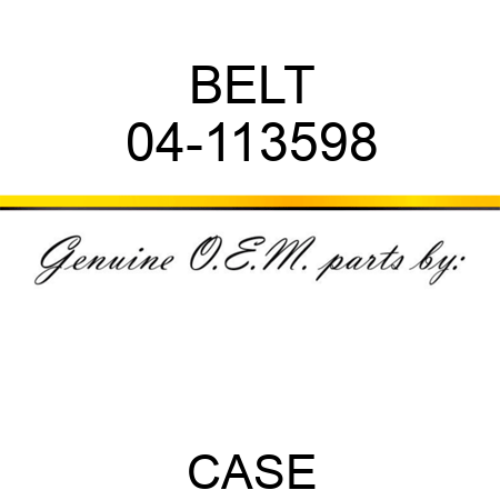 BELT 04-113598