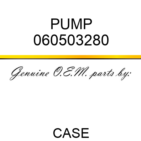 PUMP 060503280