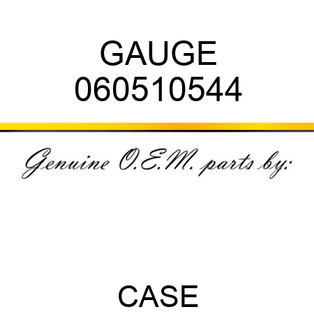 GAUGE 060510544