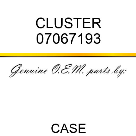 CLUSTER 07067193