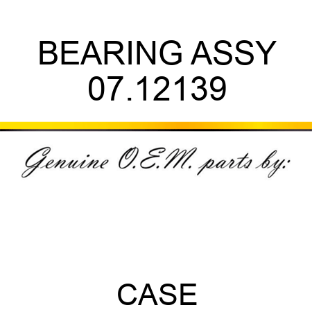 BEARING ASSY 07.12139