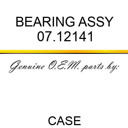 BEARING ASSY 07.12141