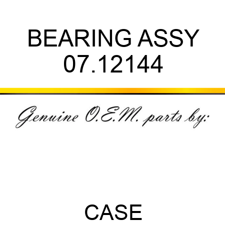 BEARING ASSY 07.12144