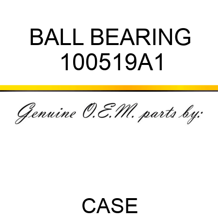 BALL BEARING 100519A1