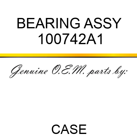 BEARING ASSY 100742A1