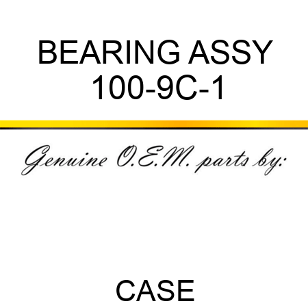 BEARING ASSY 100-9C-1