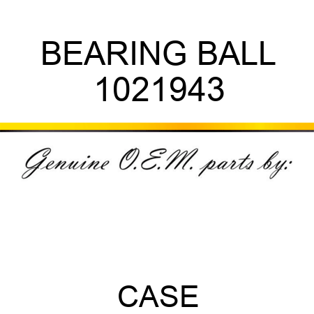 BEARING, BALL 1021943