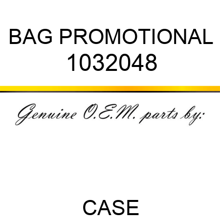 BAG, PROMOTIONAL 1032048
