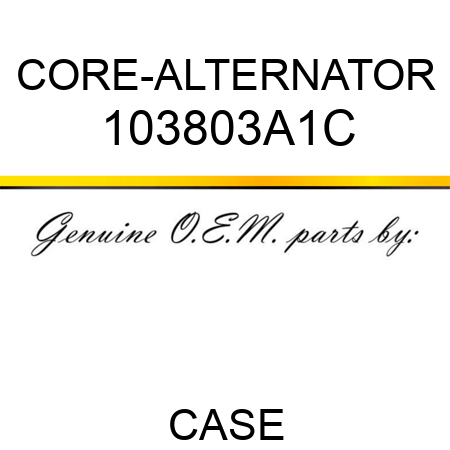 CORE-ALTERNATOR 103803A1C
