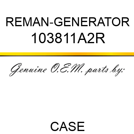 REMAN-GENERATOR 103811A2R