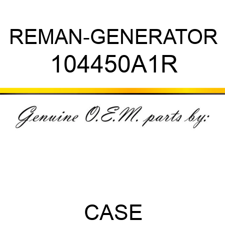 REMAN-GENERATOR 104450A1R