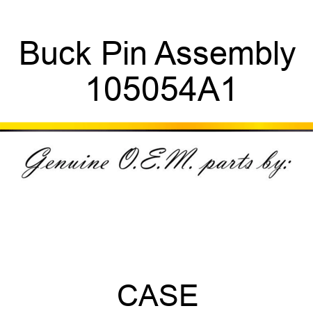 Buck Pin Assembly 105054A1