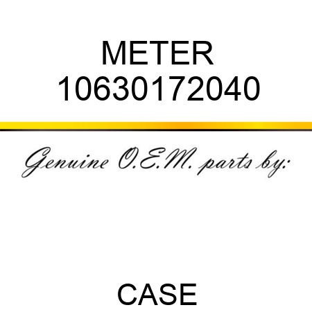 METER 10630172040