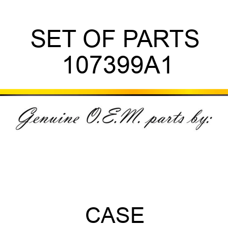 SET OF PARTS 107399A1