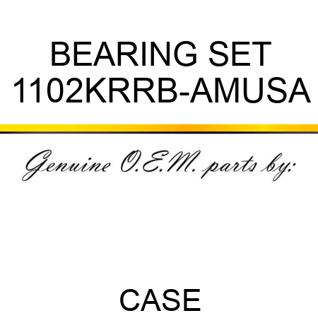 BEARING SET 1102KRRB-AMUSA