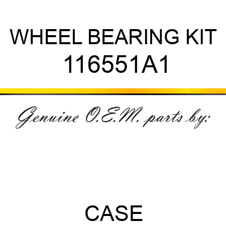 WHEEL BEARING KIT 116551A1