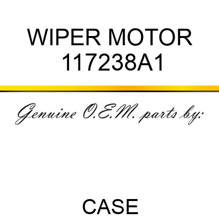 WIPER MOTOR 117238A1