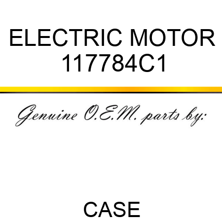 ELECTRIC MOTOR 117784C1