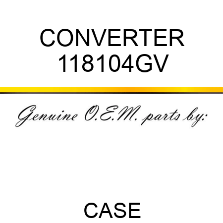 CONVERTER 118104GV
