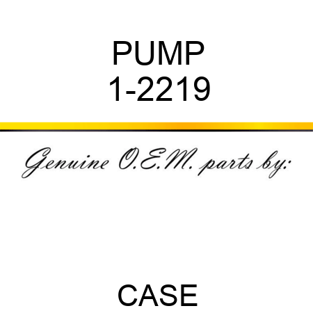 PUMP 1-2219