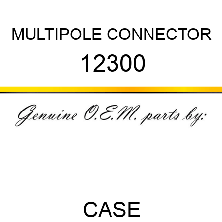 MULTIPOLE CONNECTOR 12300