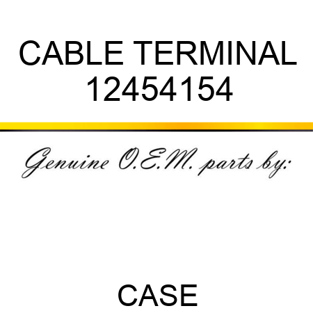 CABLE TERMINAL 12454154