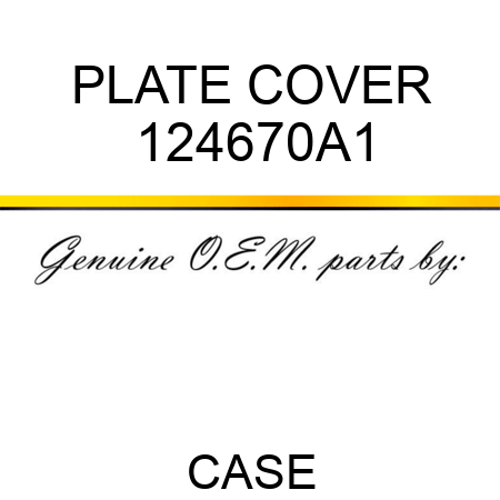 PLATE, COVER 124670A1