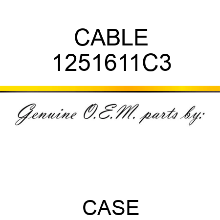 CABLE 1251611C3