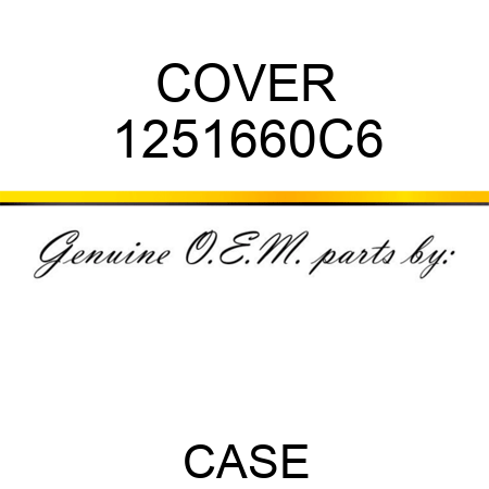COVER 1251660C6