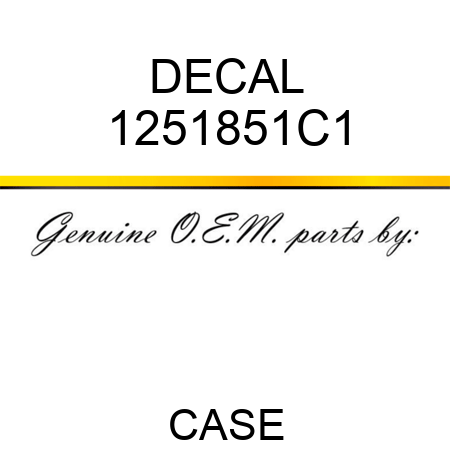 DECAL 1251851C1