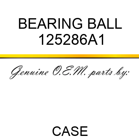 BEARING, BALL 125286A1