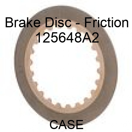 Brake Disc - Friction 125648A2