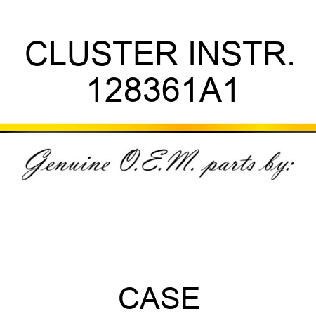 CLUSTER, INSTR. 128361A1