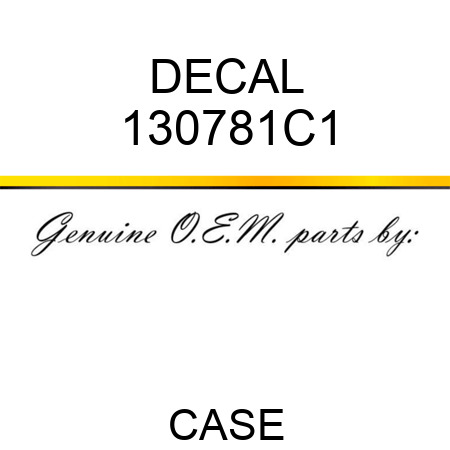 DECAL 130781C1