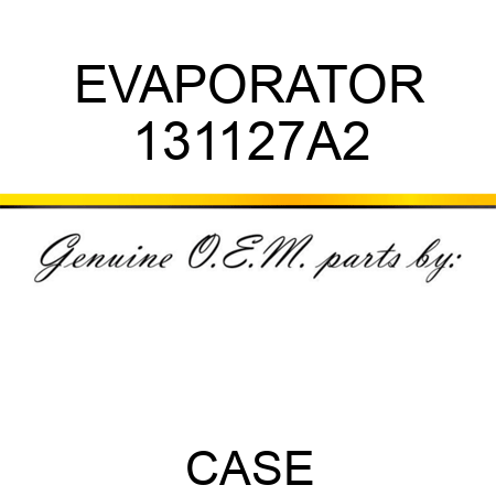 EVAPORATOR 131127A2