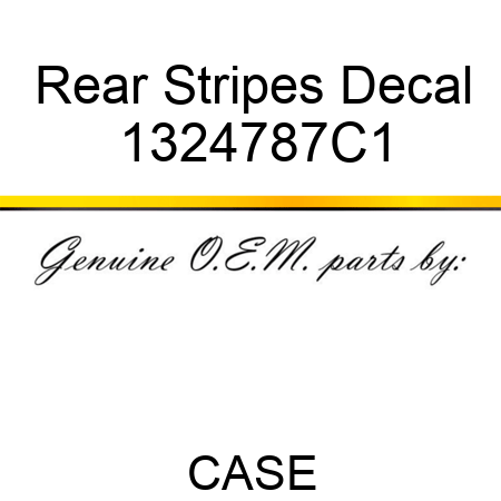 Rear Stripes Decal 1324787C1