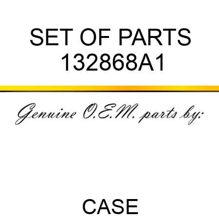 SET OF PARTS 132868A1
