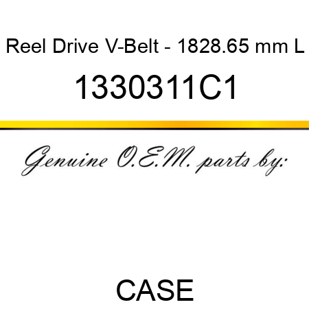 Reel Drive V-Belt - 1828.65 mm L 1330311C1